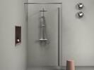 SG 091.00CR Sprchový sloup s termostatickou baterií, posuvný, se sprchovým setem, chrom