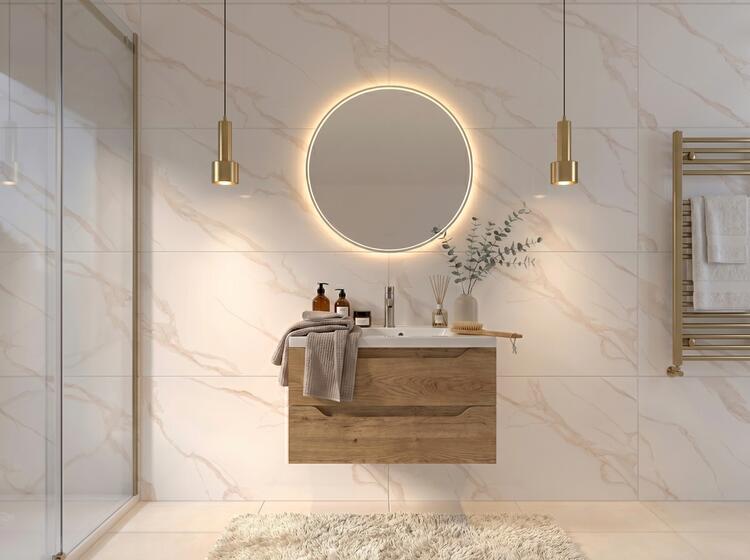 Velkoformátová dlažba imitace mramoru Venezia Gold 60x120 cm
