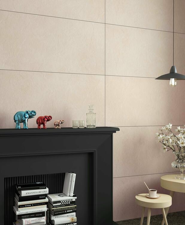 Velkoformátová dlažba imitace kamene Crag Ivory 60x120 cm matný povrch 1. jakost