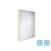 Bílé obdélníkové zrcadlo s LED osvětlením 60×80 cm – Nimco  ZP 17002VX
