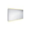 Bílé obdélníkové zrcadlo s LED osvětlením 120×70 cm  – Nimco ZP 12006VX