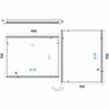 Bílé obdélníkové zrcadlo s LED osvětlením 90×70 cm – Nimco ZP 12019VX