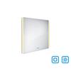 Bílé obdélníkové zrcadlo s LED osvětlením 80×70 cm – Nimco  ZP 17003VX