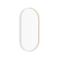Bílé oválné zrcadlo s led osvětlením 40×80 cm – Nimco ZPB 32002LVX-05 | Více - 