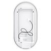 Bílé oválné zrcadlo s led osvětlením 40×80 cm – Nimco ZPB 32002LVX-05