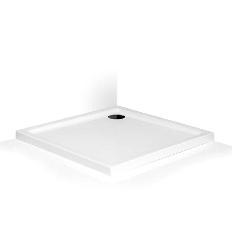 Čtvercová sprchová vanička 100×100 bílá – Roth FLAT KVADRO/1000x1000 8000120