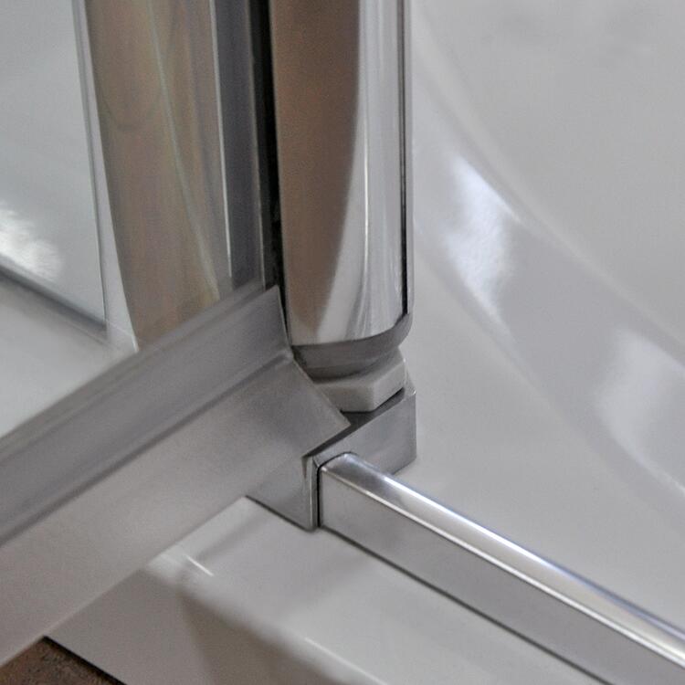 Obdélníkový sprchový kout Brillant+Transparent – Roth TCB/800+TCN2/1200