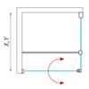 Obdélníkový sprchový kout Brillant+Transparent – Roth TCB/800+TCN2/1200