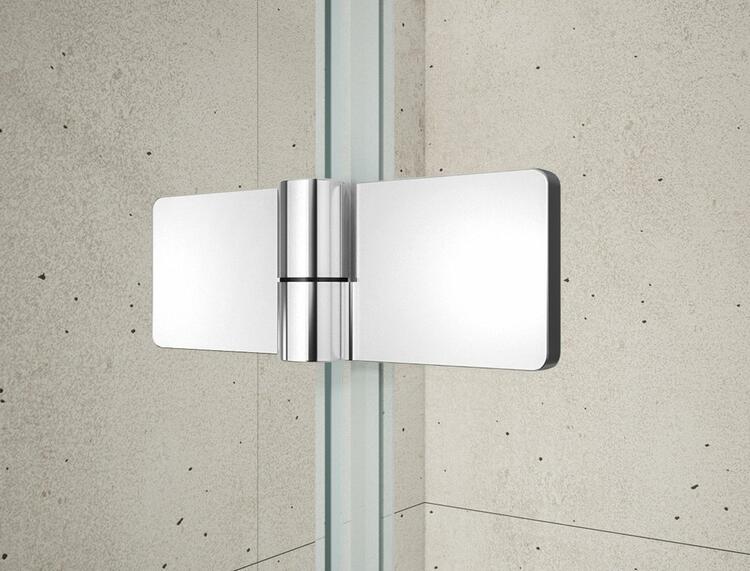 TRINITY CHROME čtvercový sprchový kout 1000x1000mm, rohový vstup, matné sklo
