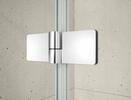TRINITY CHROME čtvercový sprchový kout 1100x1100mm, rohový vstup, čiré sklo