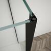 TRINITY BLACK čtvercový sprchový kout 1200x1200mm, rohový vstup, čiré sklo