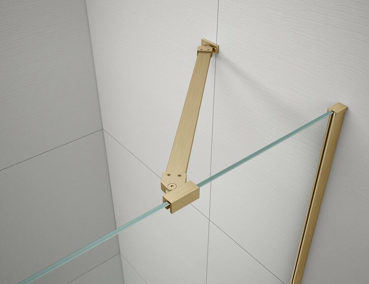 TRINITY GOLD MATT čtvercový sprchový kout 1200x1200mm, rohový vstup, čiré sklo