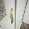 TRINITY GOLD MATT čtvercový sprchový kout 1200x1200mm, rohový vstup, čiré sklo