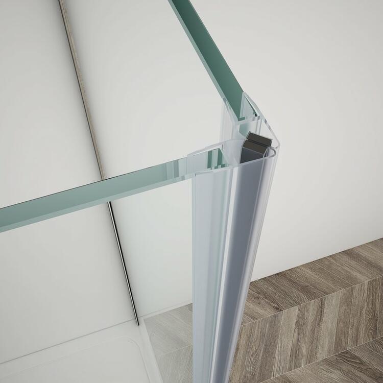 TRINITY CHROME čtvercový sprchový kout 1200x1200mm, rohový vstup, čiré sklo
