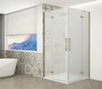 TRINITY GOLD MATT čtvercový sprchový kout 1200x1200mm, rohový vstup, matné sklo