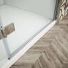 TRINITY CHROME čtvercový sprchový kout 800x800mm, rohový vstup, matné sklo