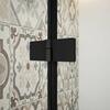 TRINITY BLACK čtvercový sprchový kout 900x900mm, rohový vstup, čiré sklo