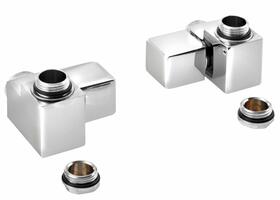 CUBE COMBI připojovací sada ventilů ruční rohová, pravá, chrom | Více - 
