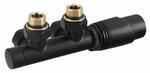 WICHER připojovací sada termostatická pro středové připojení 50mm, černá mat