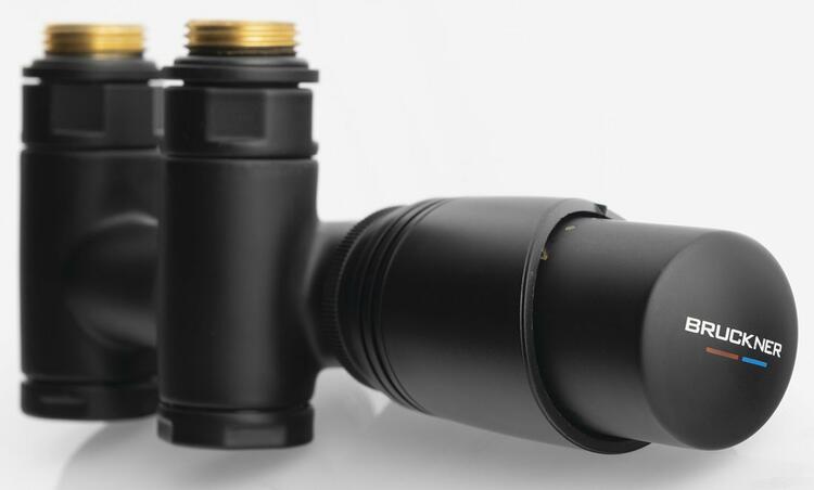 WICHER COMBI připojovací sada termostatická pro středové připojení 50mm, černá mat