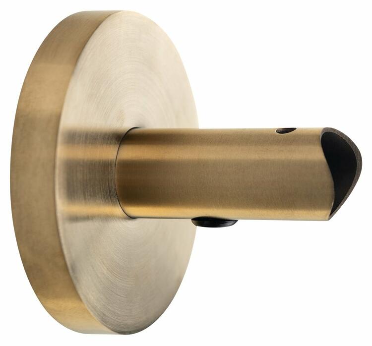 Adaptér pro přímé napojení kabelu do zdi kulatý, zlato mat – Sapho ER150