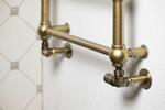CORNER SIMPLY připojovací sada ventilů triaxiální, pravé provedení, bronz