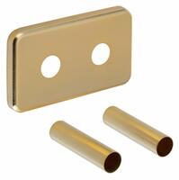 Krycí rozeta obdélníková k připojení TWIN, zlato mat | Více - 