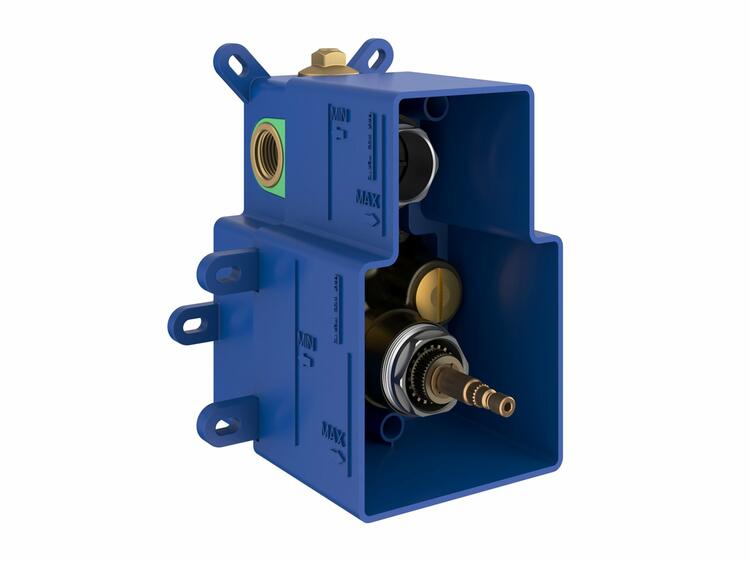 ES 063.60GLB.O2.RB07C Termostatická podomítková baterie 2-cestná bez tělesa, zlato kartáčované