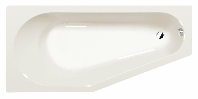 TIGRA L asymetrická vana 170x80x46cm, ivory