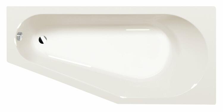 TIGRA R asymetrická vana 170x80x46cm, ivory