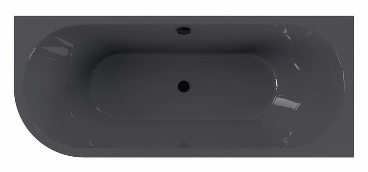 VIVA R MONOLITH asymetrická vana 180x75x60cm, šedá