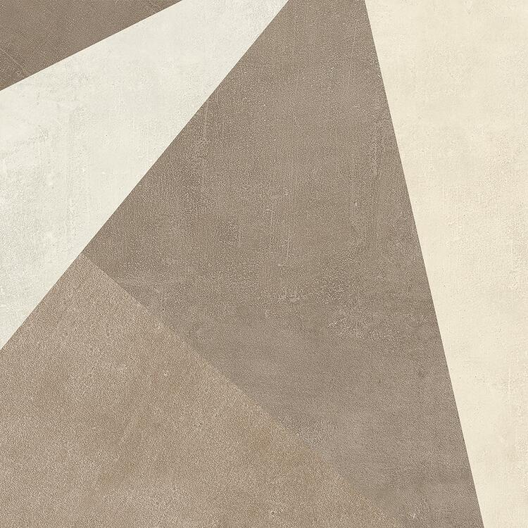 Dlažba v imitaci betonu Highway Inserto Angle Sabbia 80x80 cm