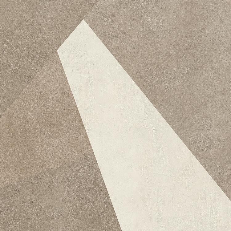 Dlažba v imitaci betonu Highway Inserto Angle Sabbia 80x80 cm