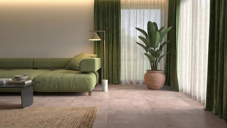 Interiérová dlažba imitace betonu Anemos Taupe 60x60 cm