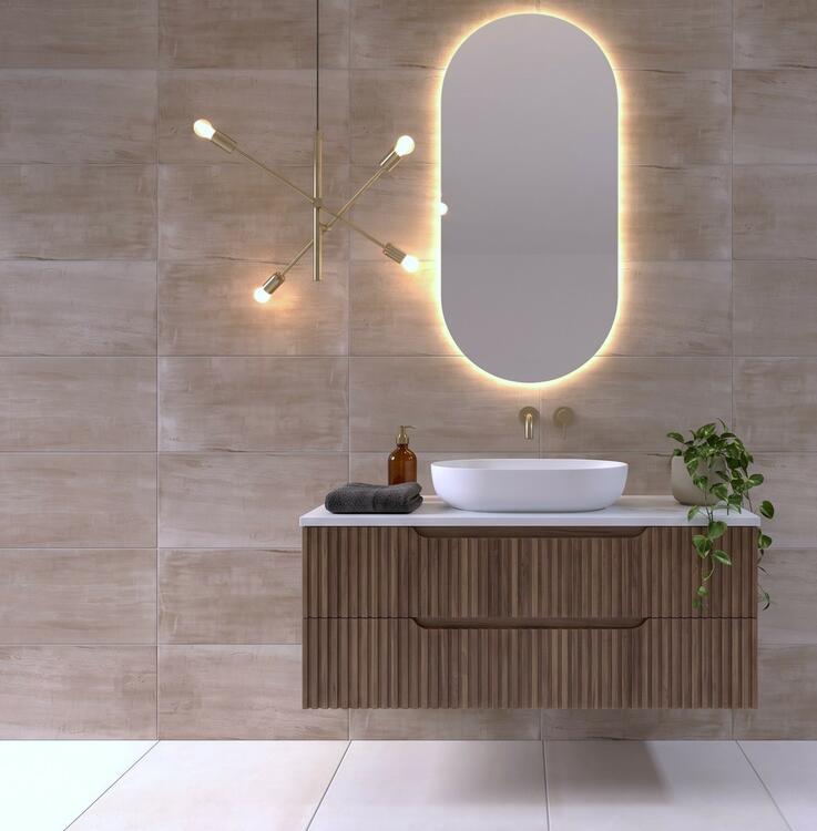 Interiérová dlažba imitace betonu Mood Ivory 60x60 cm matný povrch 1. jakost
