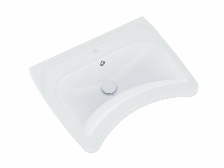 Umyvadlo Safe 60, s otvorem pro baterii, s přepadem