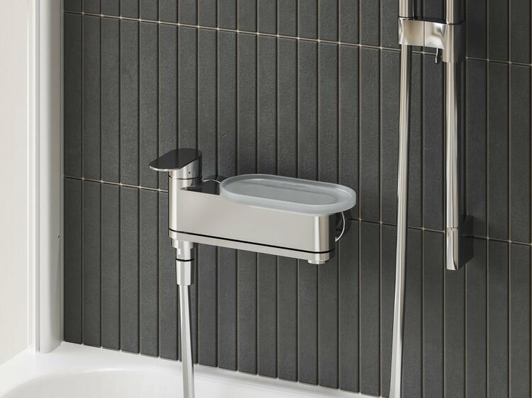 Polička Chrome pro vanovou a sprchovou baterii Chrome II