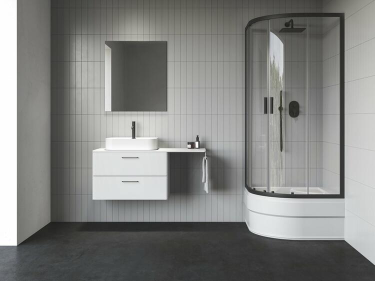 NBLCP4 Sabina 80x80, černá+transparent