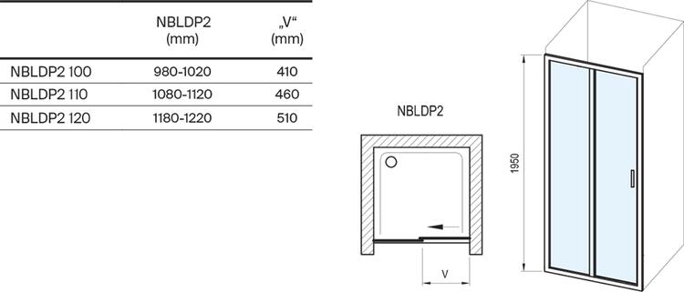 NBLDP2 120, černá+transparent
