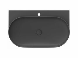 Umyvadlo Yard 80, s otvorem pro baterii, bez přepadu, antracit | Více -