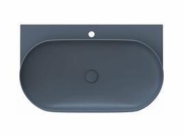 Umyvadlo Yard 80, s otvorem pro baterii, bez přepadu, Deepsea Blue | Více -