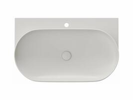 Umyvadlo Yard 80, s otvorem pro baterii, bez přepadu, Smoke Grey | Více -