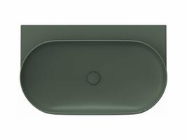 Umyvadlo Yard 80, bez otvoru pro baterii, bez přepadu, Grey Green | Více -