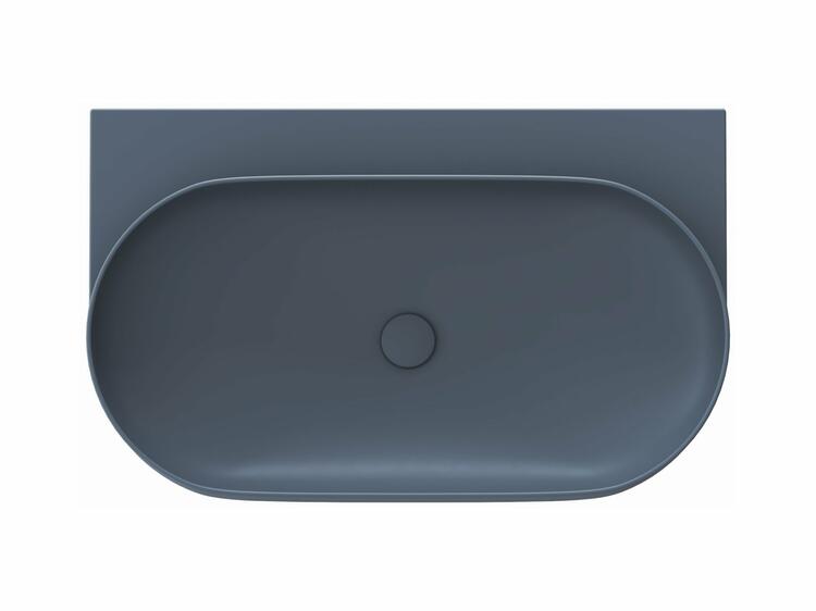 Umyvadlo Yard 80, bez otvoru pro baterii, bez přepadu, Deepsea Blue