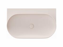 Umyvadlo Yard 80, bez otvoru pro baterii, bez přepadu, Alabaster Pink | Více -