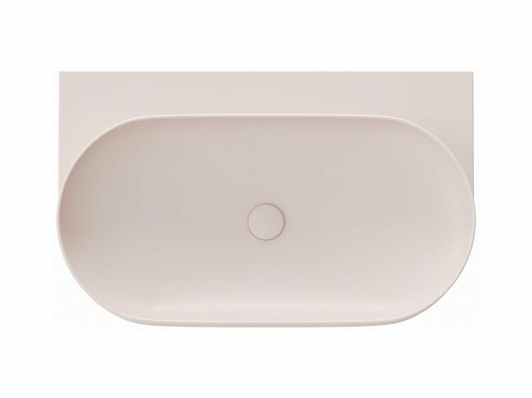 Umyvadlo Yard 80, bez otvoru pro baterii, bez přepadu, Alabaster Pink