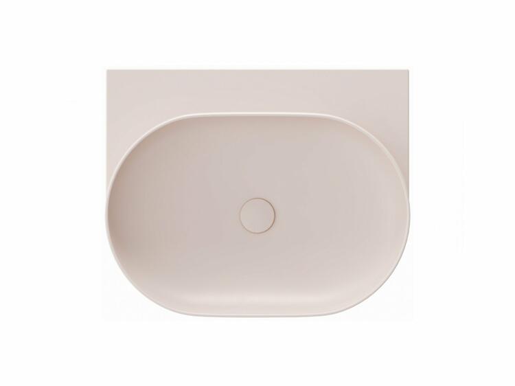 Umyvadlo Yard 60, bez otvoru pro baterii, bez přepadu, Alabaster Pink