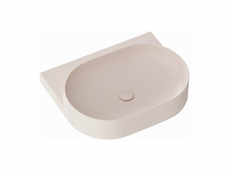 Umyvadlo Yard 60, bez otvoru pro baterii, bez přepadu, Alabaster Pink