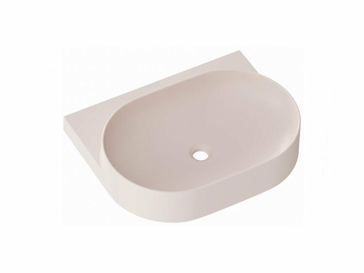 Umyvadlo Yard 60, bez otvoru pro baterii, bez přepadu, Alabaster Pink