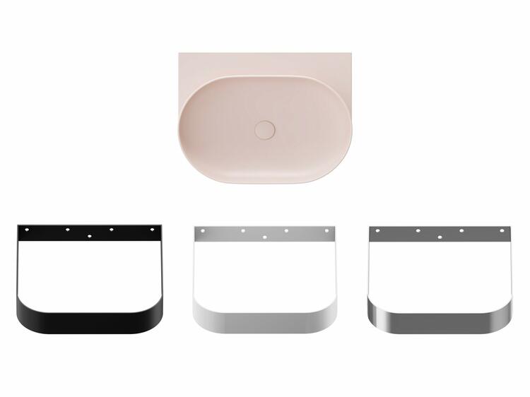 Umyvadlo Yard 60, bez otvoru pro baterii, bez přepadu, Alabaster Pink